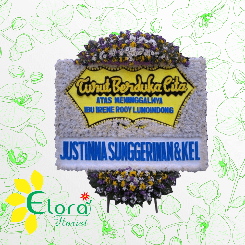 Karangan Bunga Papan Duka Cita PWR-02
