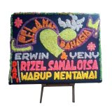 JAMBI-12 Bunga Papan Wedding Jambi