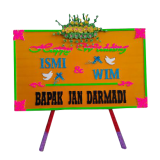 toko bunga papan happy wedding palu PAL -02 elora Florist