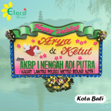 bunga papan happy wedding di badung bali