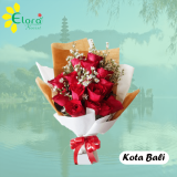 hand bouquet bunga mawar di bali