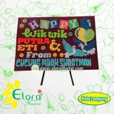 LMP-009 Bunga Papan Wedding Lampung