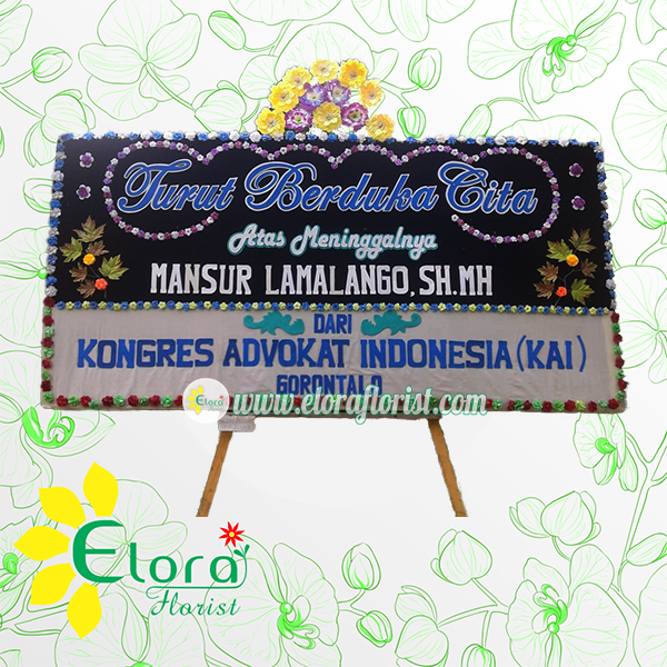 Bunga Papan Duka Cita Gorontalo GRLD-002
