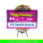 Bunga Papan Happy Wedding Depok EJKTW-001