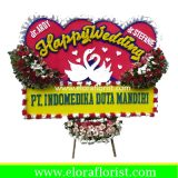 Bunga Papan Happy Wedding EJKTW-028