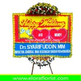 Bunga Papan Happy Wedding Jakarta Barat EJKTW-011
