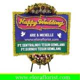Bunga Papan Happy Wedding Jakarta Timur EJKTW-008
