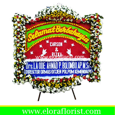 Bunga Papan Selamat Berbahagia EJKTW-020