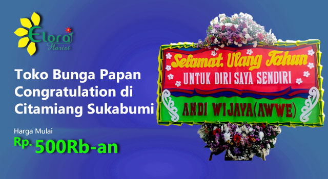 Toko Bunga Papan Congratulation di Citamiang Sukabumi
