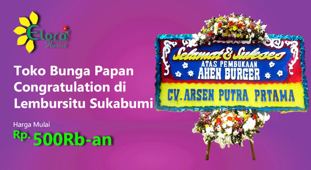 Toko Bunga Papan Congratulation di Lembursitu Sukabumi