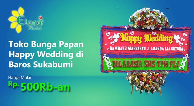 Toko Bunga Papan Wedding di Baros Sukabumi
