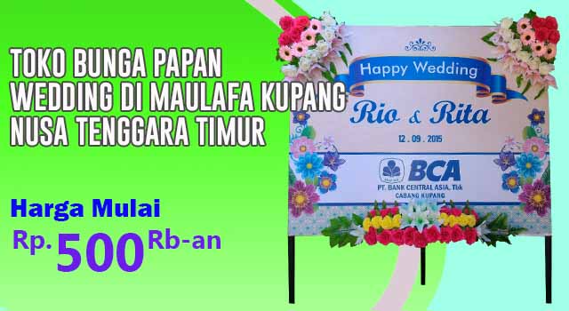 Toko Bunga Papan Happy Wedding di Maulafa Kupang