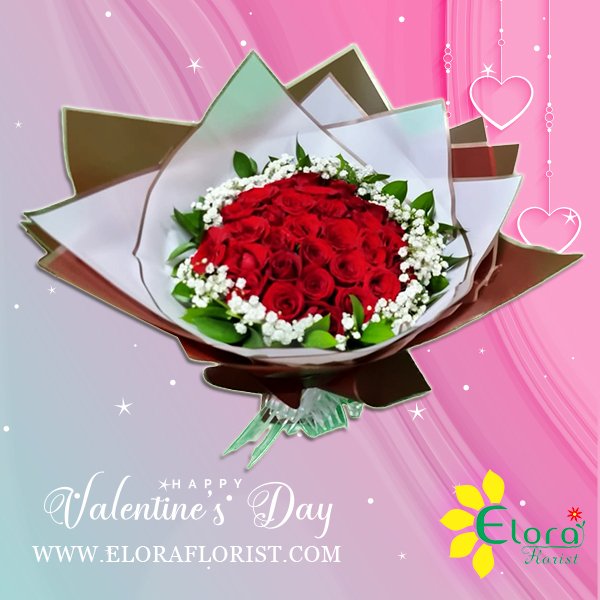 Buket Mawar Valentine HBM-027 - Gambar 2