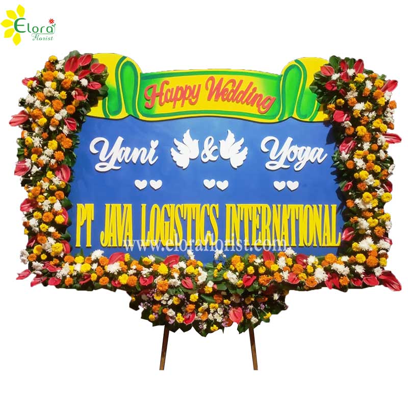 Bunga Papan Wedding Gresik GRHW-001