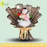 Handbouquet Bunga Plastik HBPL-002