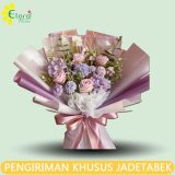 Handbouquet Bunga Plastik HBPL-007
