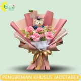 Handbouquet Bunga Plastik HBPL-008