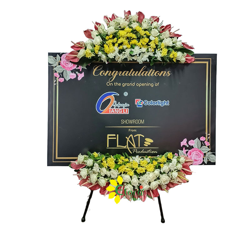PPLC - 002 Papan Printing Congratulation Bunga Segar - Gambar 3