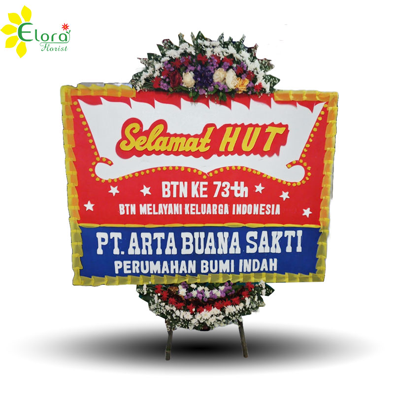 Bunga Papan HUT Bank BTN BPH-027