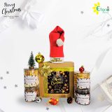 Hamper Box Cookie Christmas Ribbon M